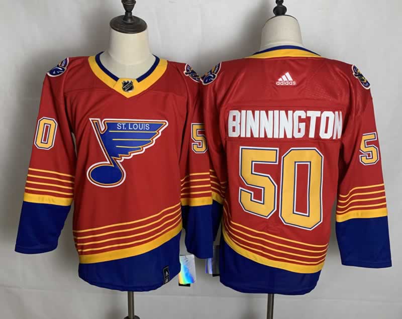 Blues 50 Jordan Binnington Red 2020-21 Reverse Retro Adidas Jersey,We sell and wholesale Blues 50 Jordan Binnington Red 2020-21 Reverse Retro Adidas Jersey on line form chian!